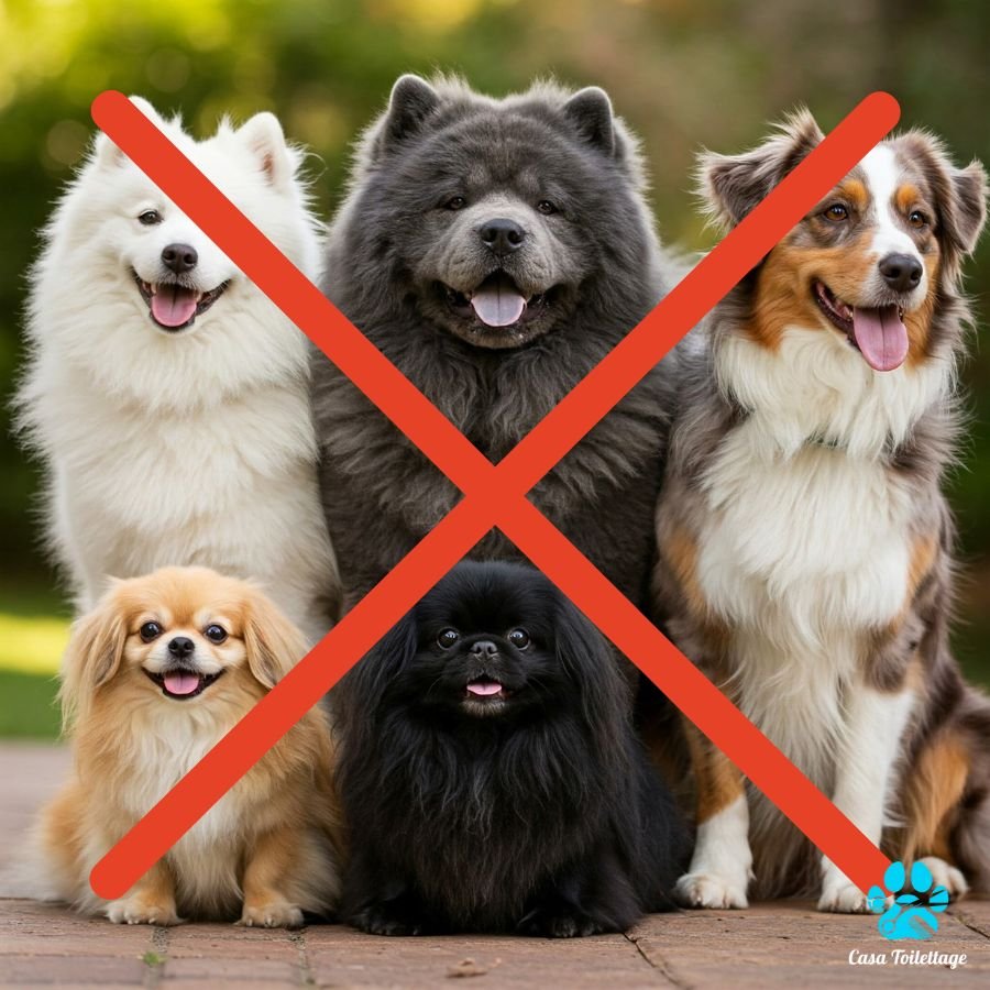 Races de chiens a ne pas tondre